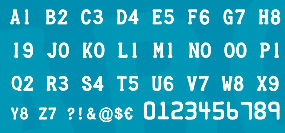 Credit Card Font View