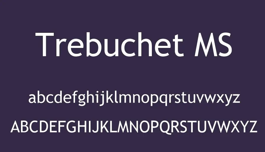 Trebuchet Font View
