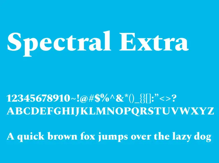 Spectral Font View