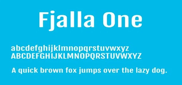 Fjalla One Font View