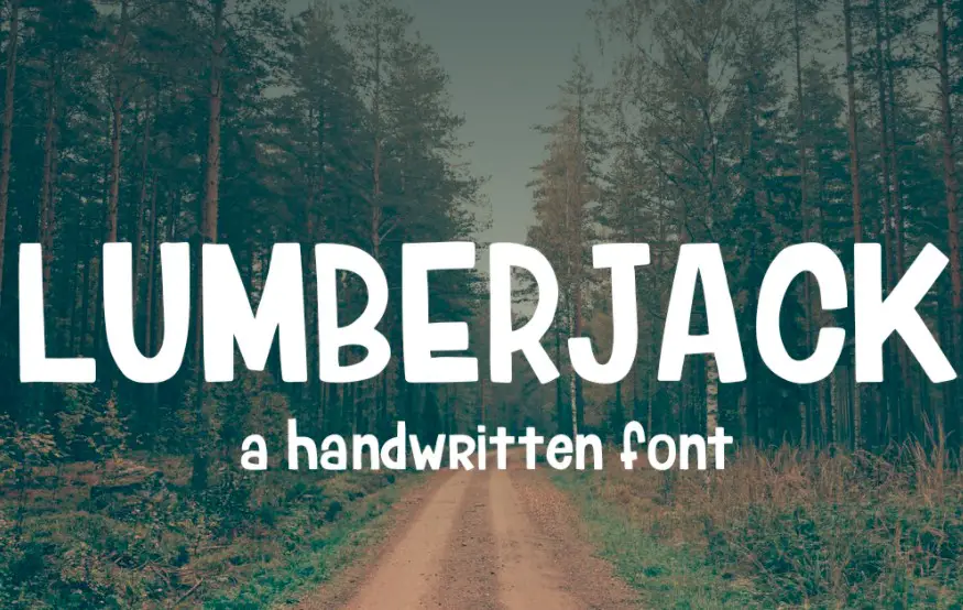Lumberjack Font View