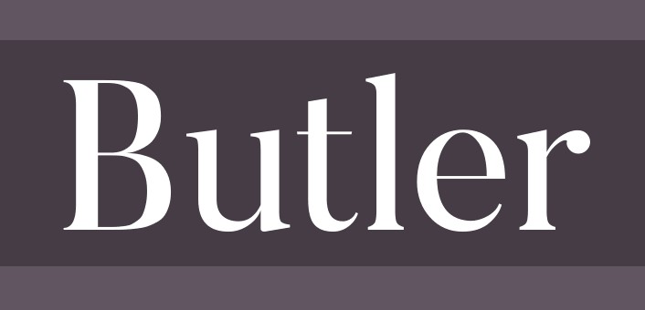 Butler Font View
