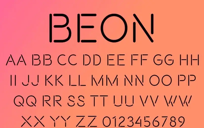 Beon Display Font View