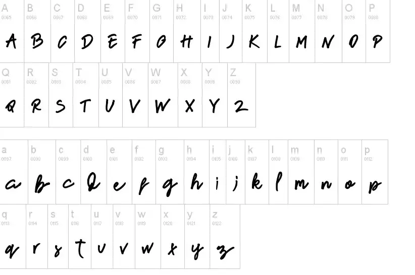 New French Font View