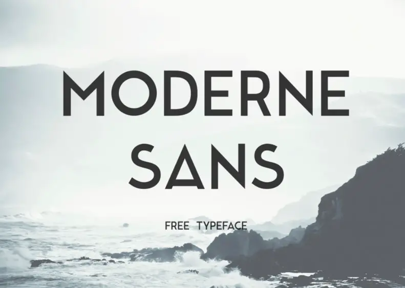 Moderne Sans Font View