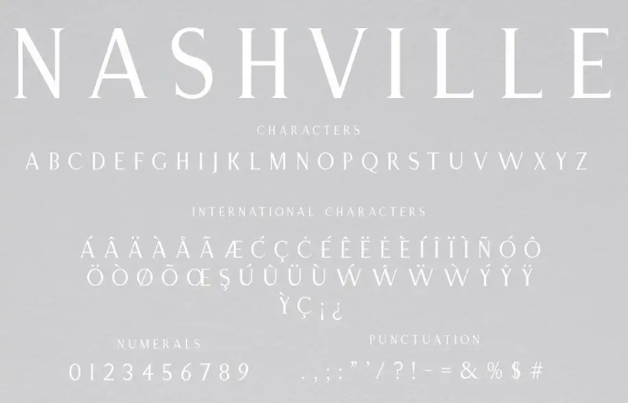 Nashville Font