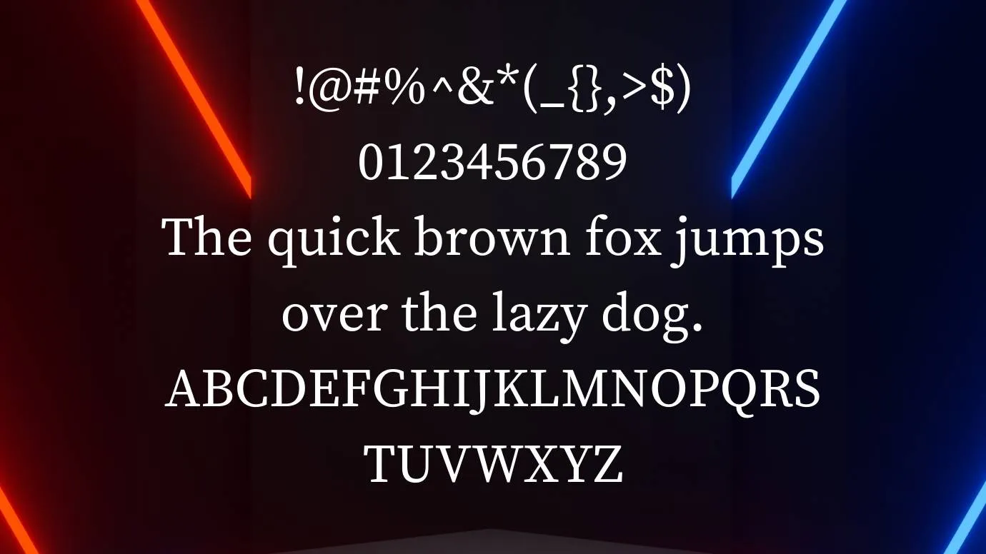 View of Source Serif Pro Font