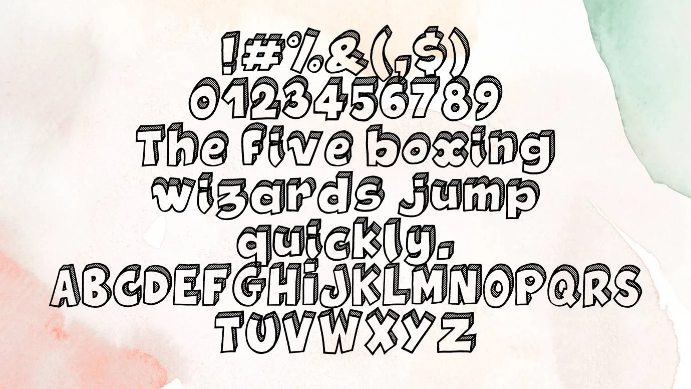 View of Jackpot Font