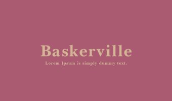 Baskerville Font