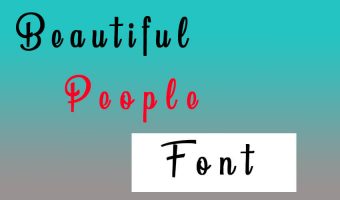 Beautiful People Font