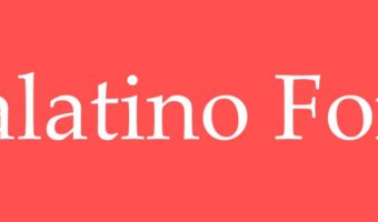 Palatino Font