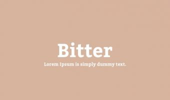 Bitter Font