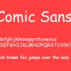 Comic Sans Font View