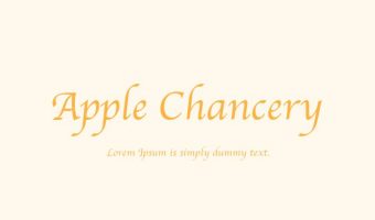 Apple Chancery Font