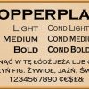 Copperplate Font