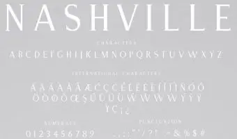 Nashville Font