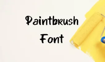 Paintbrush Font