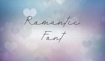 Romantic Font