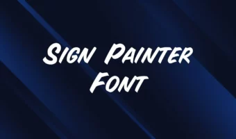 Sign Painter Font