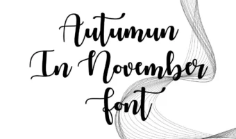 Autumn In November Font