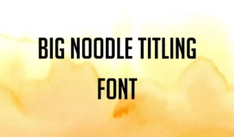 Big Noodle Titling Font