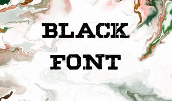 Black Font