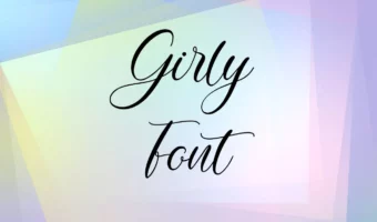 Girly Font