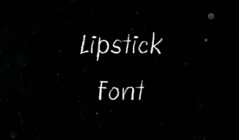 Lipstick Font