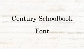 Century Schoolbook Font