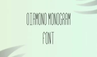 Diamond Monogram Font