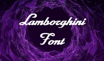 Lamborghini Font