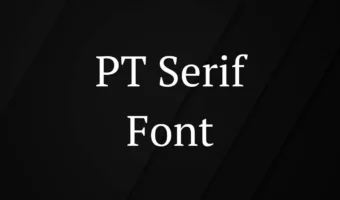 pt serif font