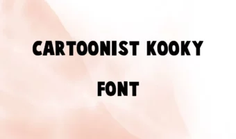 Cartoonist Kooky Font