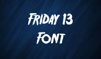 Friday 13 Font