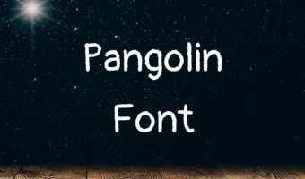 Pangolin Font