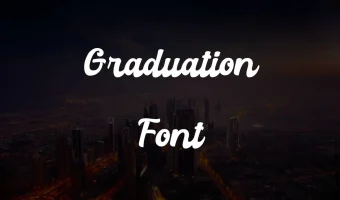 Graduation Font