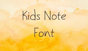 Kids Note Font