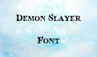 Demon Slayer Font