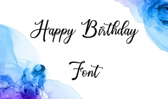 Happy Birthday Font