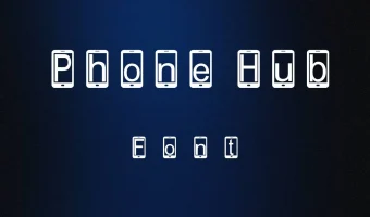 Phone Hub font