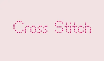 Cross Stitch Font