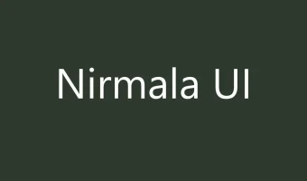 Nirmala UI Font